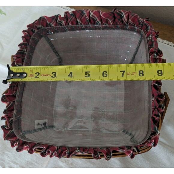 Vintage Longaberger 1993 Bayberry Basket Christmas Collection With Liner - Picture 9 of 12